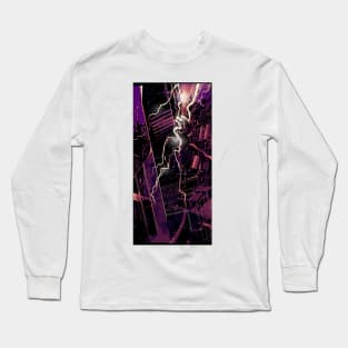 The Tower (Cyberpunk Tarot) Long Sleeve T-Shirt